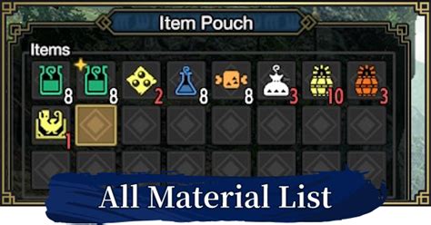 mhfu item list